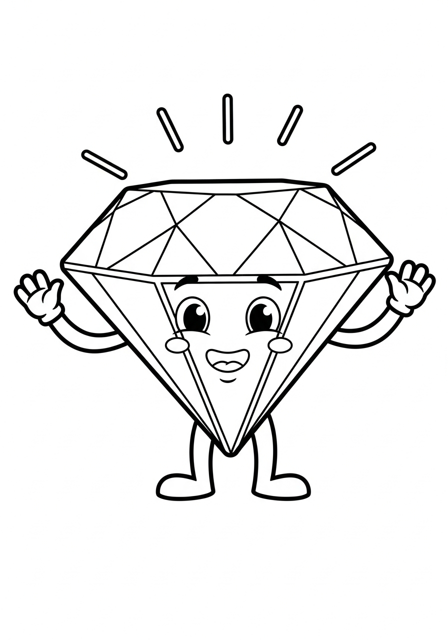 Diamond Coloring Pages 12 free Diamond coloring pages for adults