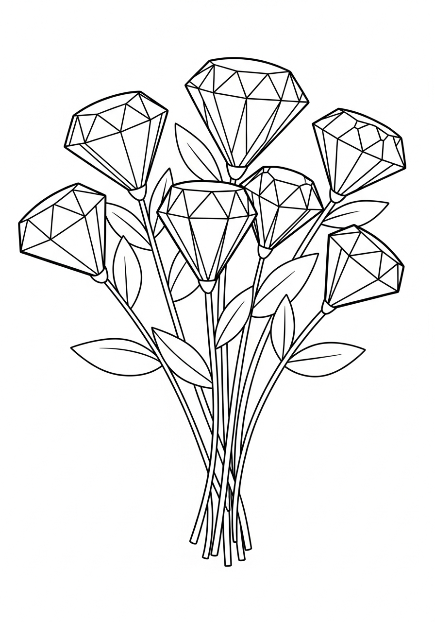 Diamond Coloring Pages 14 cute coloring pages Diamond 1