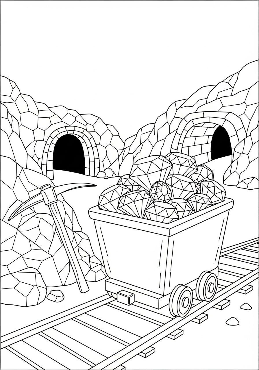 Diamond Coloring Pages 15 Diamond coloring book pages 1