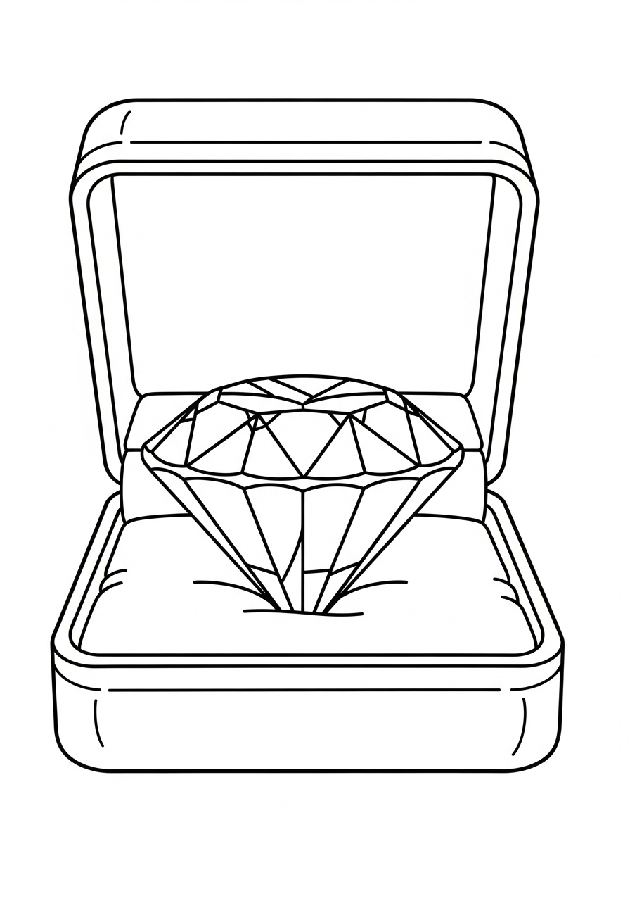 Diamond Coloring Pages 6 vintage Diamond coloring pages
