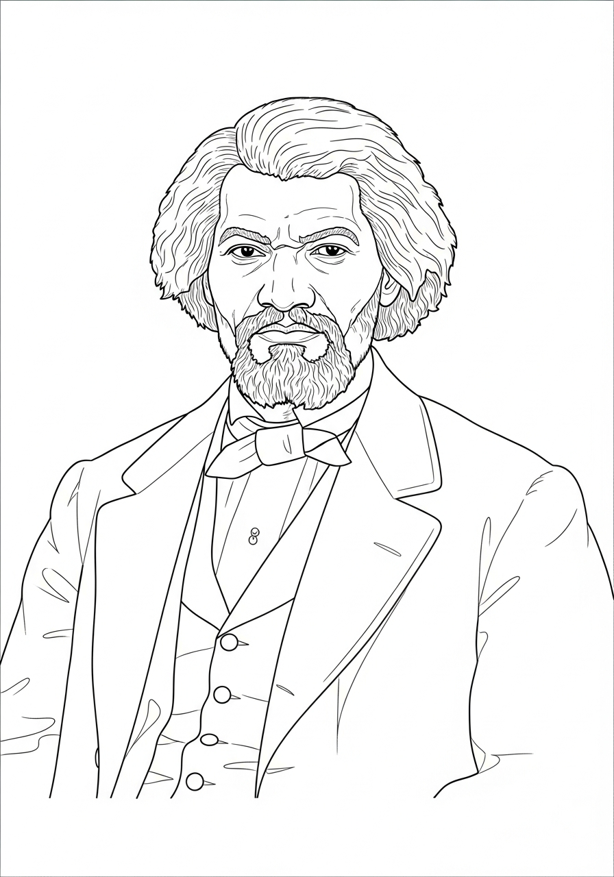 Frederick Douglass Coloring Pages 2 Frederick Douglass decorations coloring pages