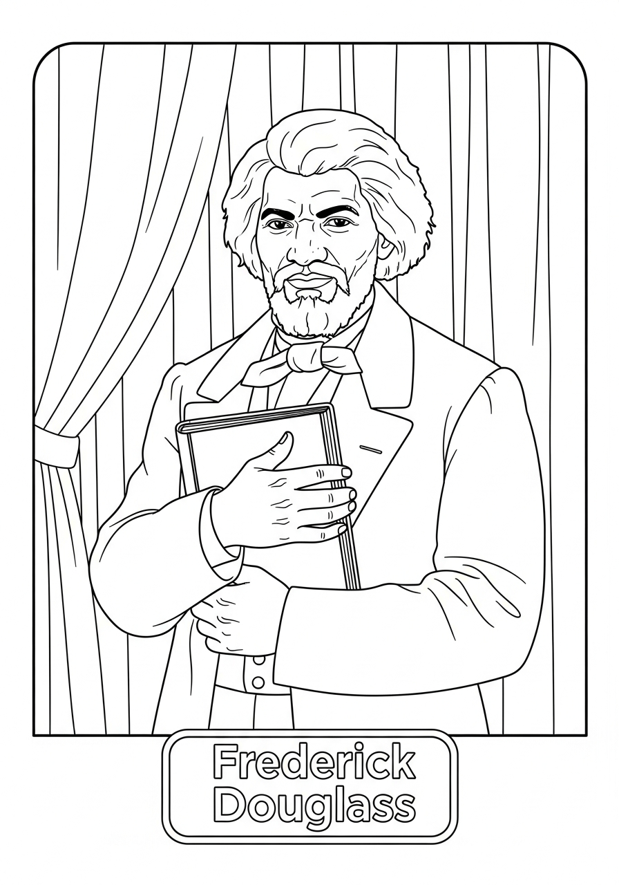 Frederick Douglass Coloring Pages 18 Frederick Douglass coloring pages free printable