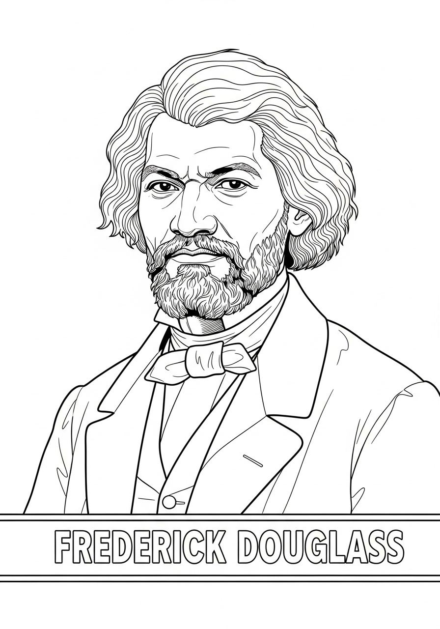 Frederick Douglass Coloring Pages 3 Frederick Douglass coloring pages printable