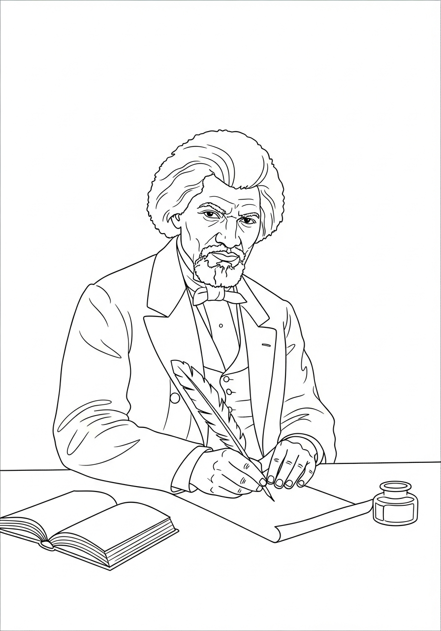 Frederick Douglass Coloring Pages 5 Frederick Douglass coloring pages free