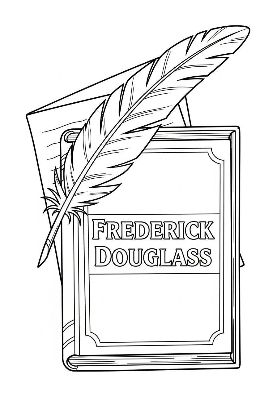 Frederick Douglass Coloring Pages 6 coloring Frederick Douglass pages