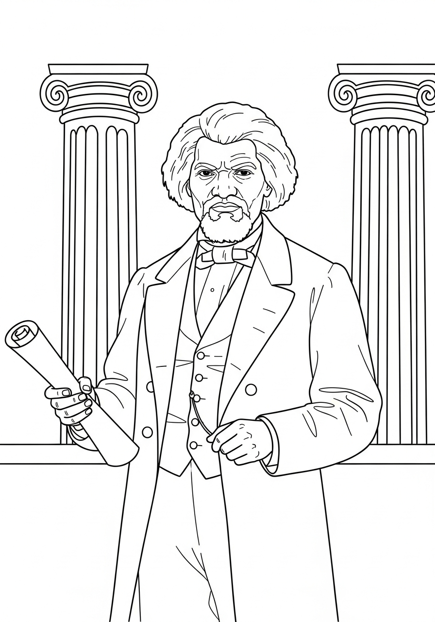 Frederick Douglass Coloring Pages 7 Frederick Douglass coloring pages printable 1