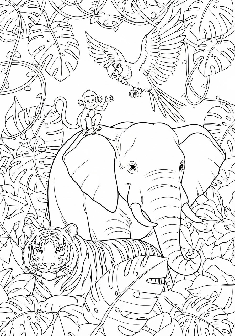 Jungle Coloring Pages 20 Jungle coloring pages grinch