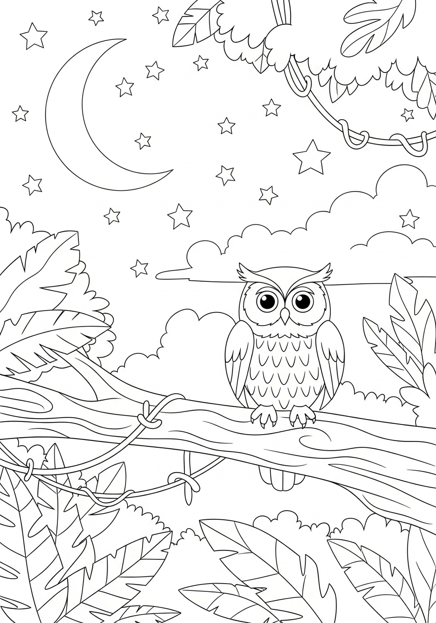 Jungle Coloring Pages 22 Jungle coloring pages for preschoolers
