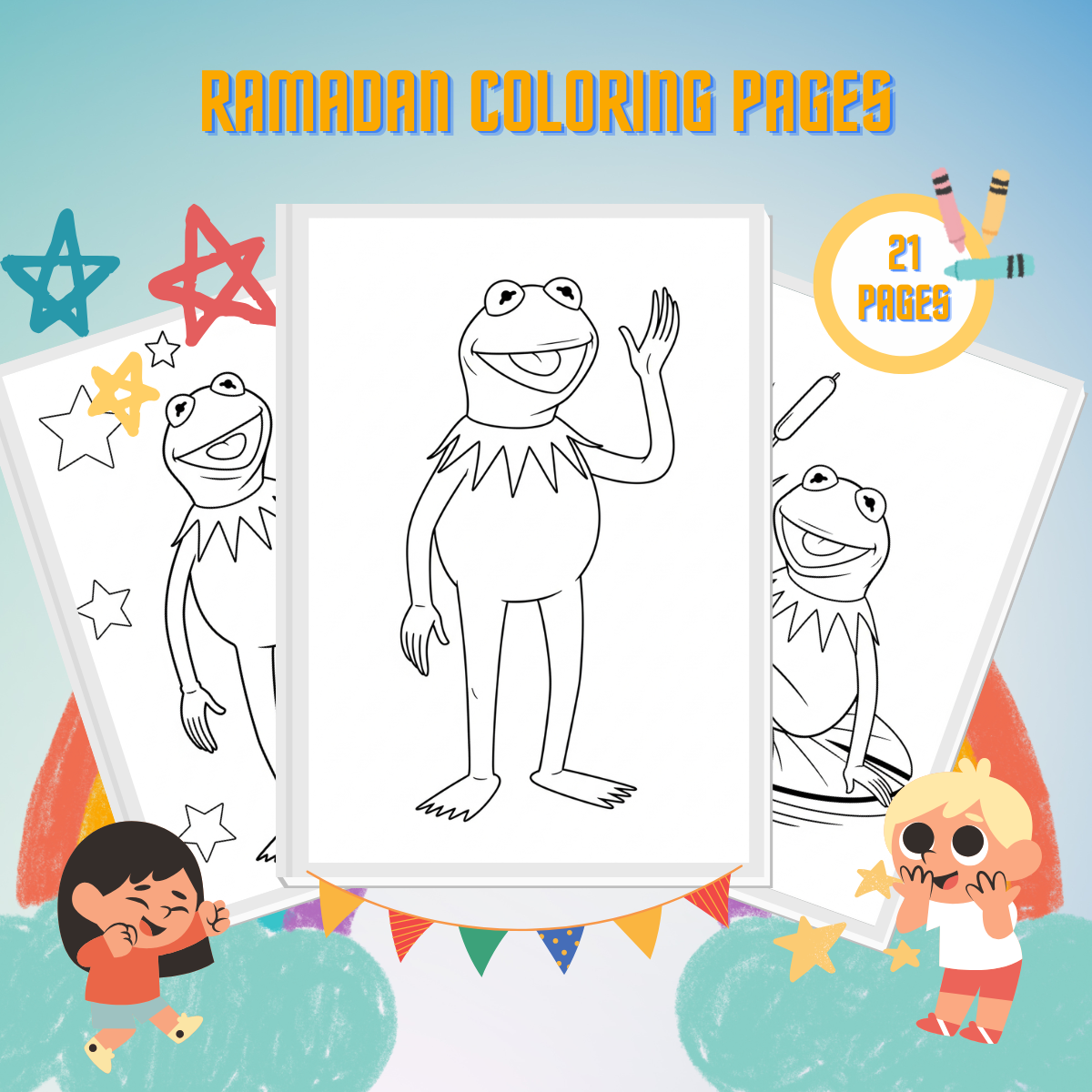 Kermit the Frog Coloring Pages thumbnail