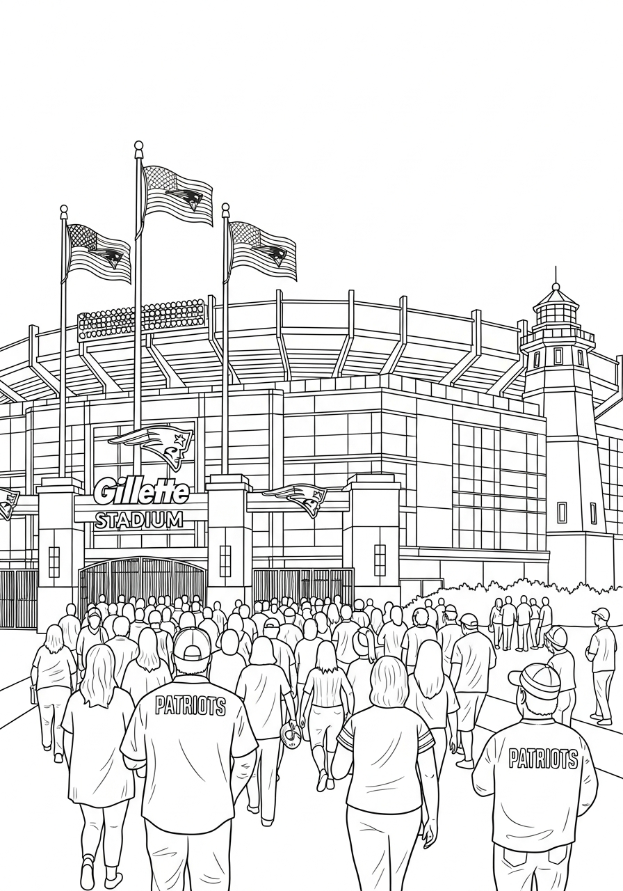 adult New England Patriots coloring pages