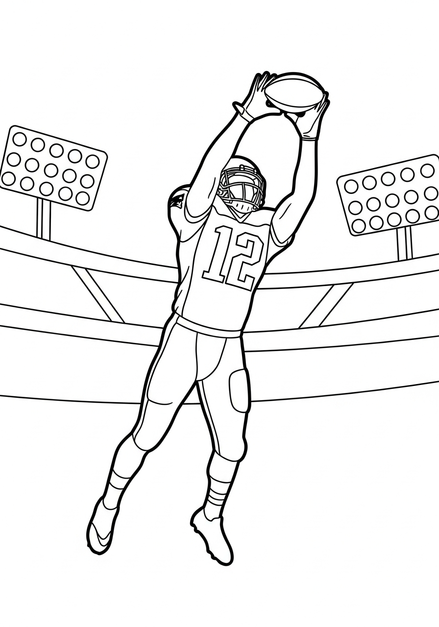 free New England Patriots tree coloring pages