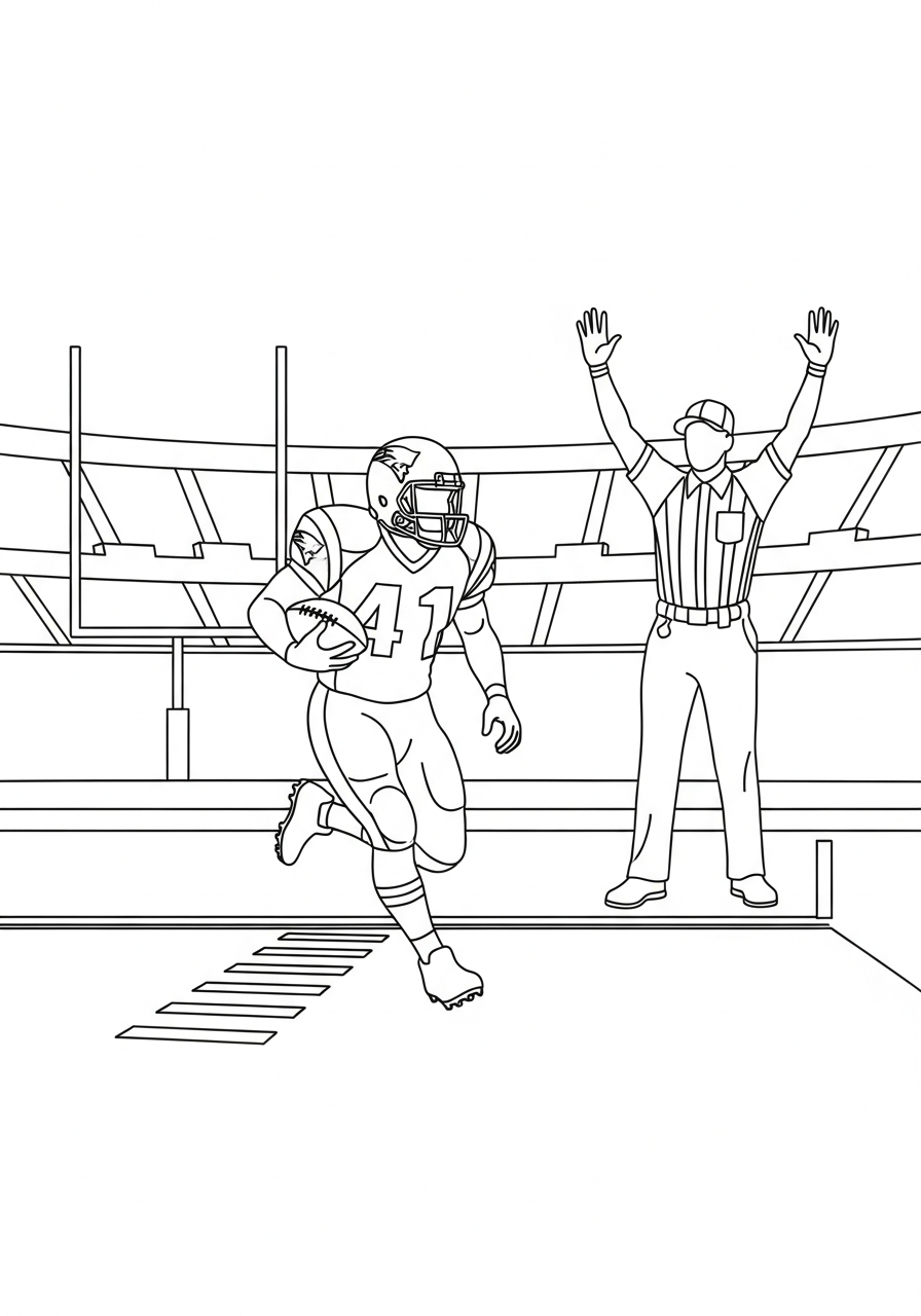 free New England Patriots coloring pages
