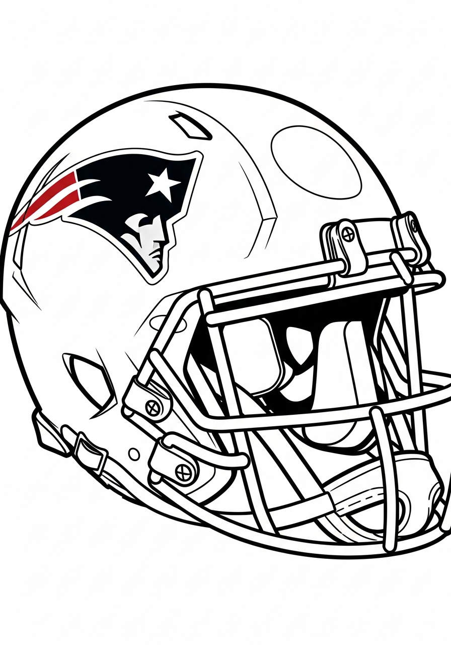 New England Patriots coloring book pages