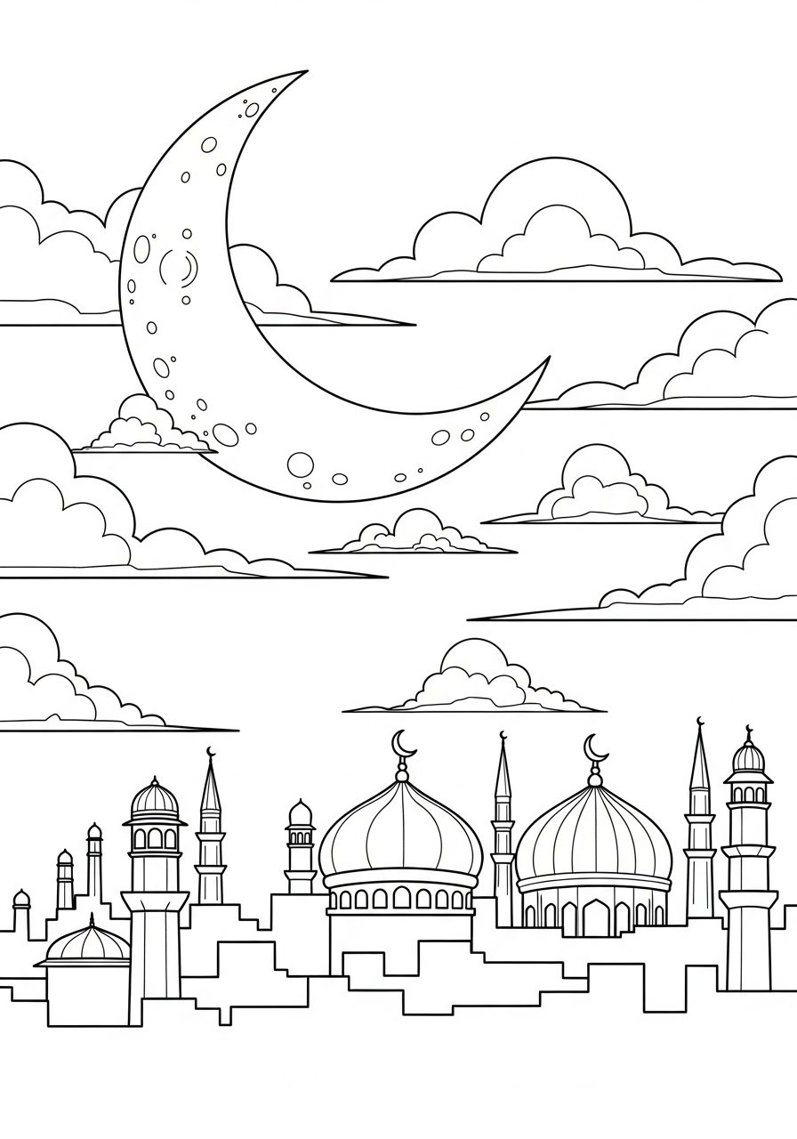 Ramadan coloring pages printable free