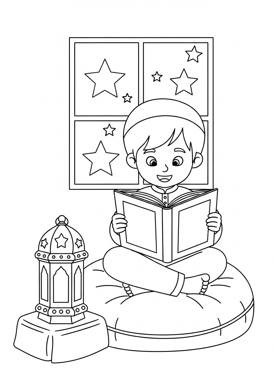 detailed Ramadan coloring pages