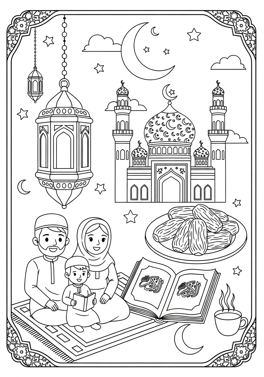 free coloring pages Ramadan
