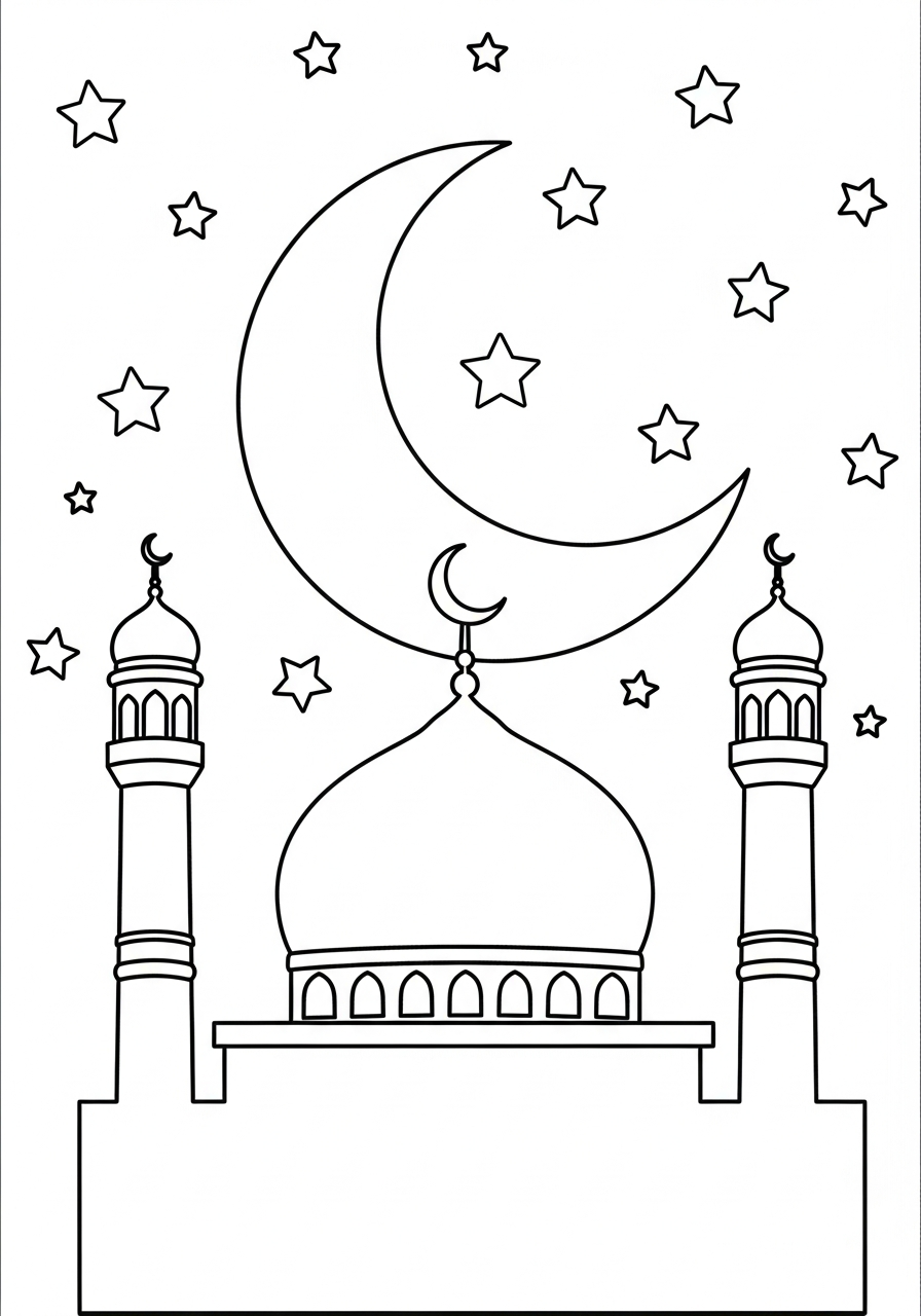 coloring pages printable Ramadan