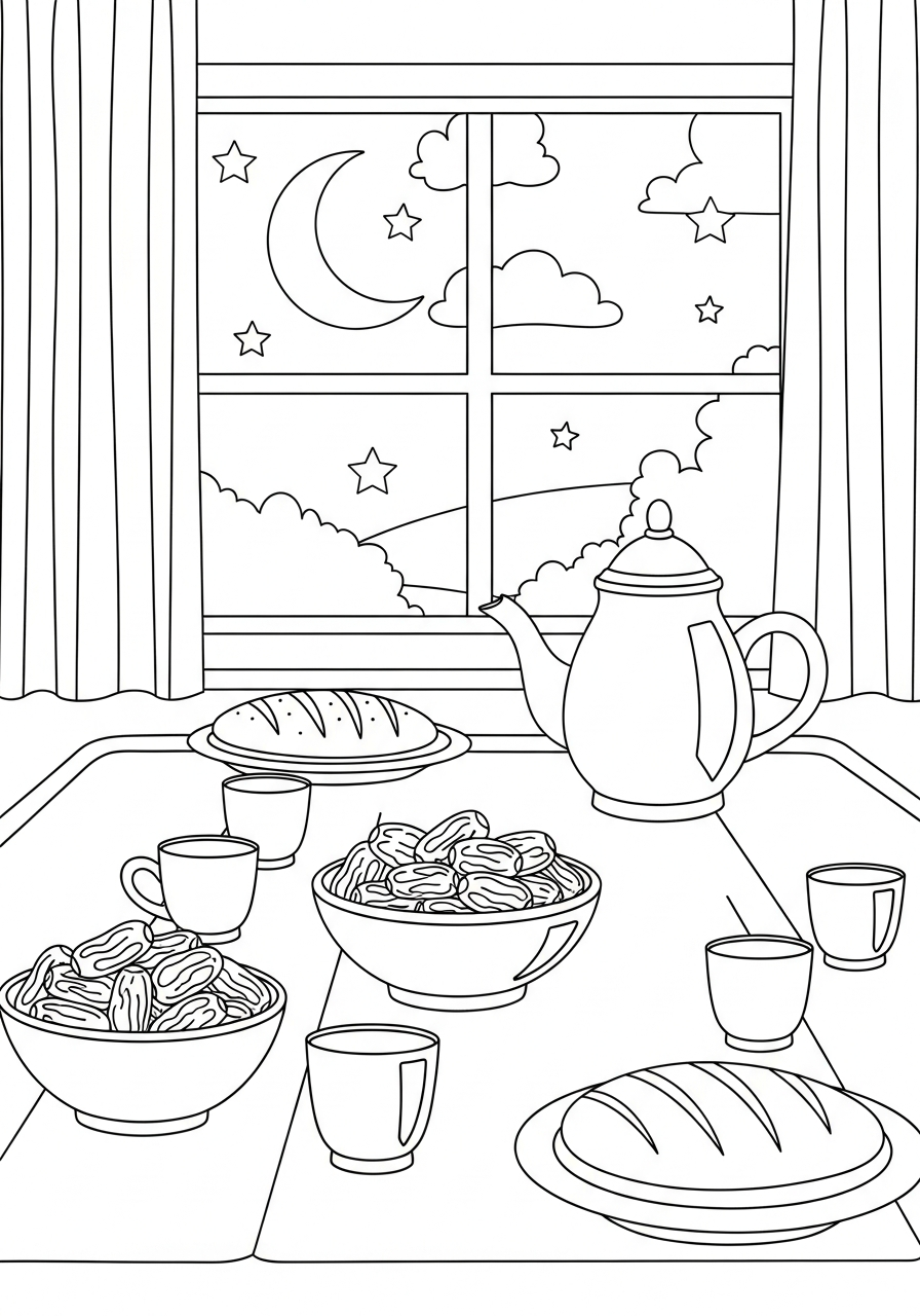kids Ramadan coloring pages