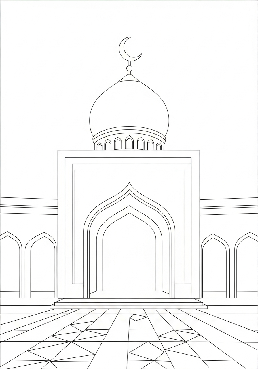 free adult Ramadan coloring pages