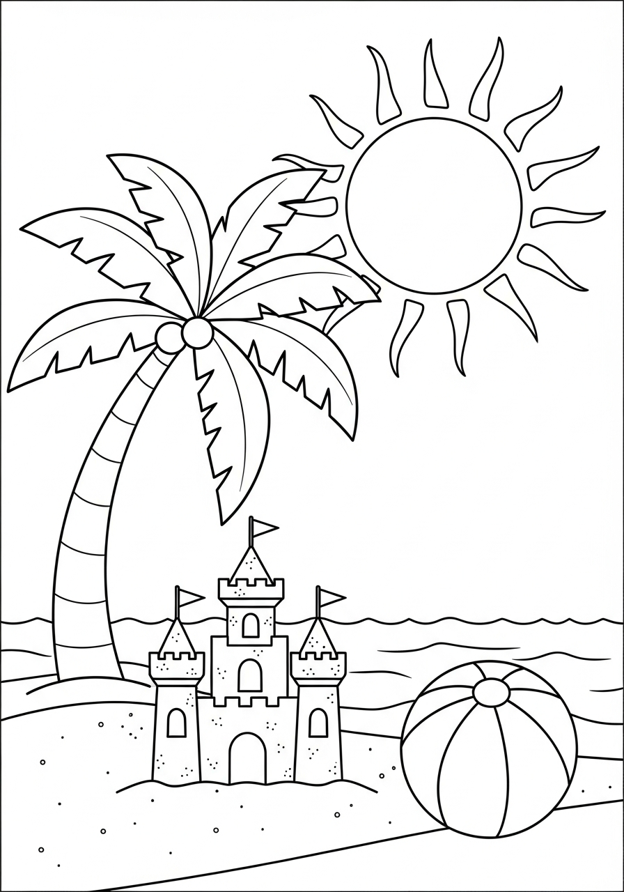 free coloring Sun pages