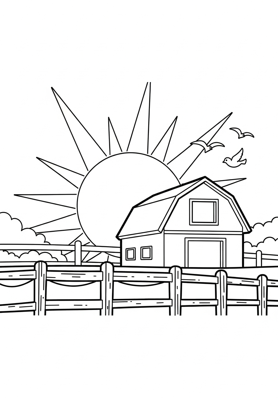 Sun coloring pages for preschoolers