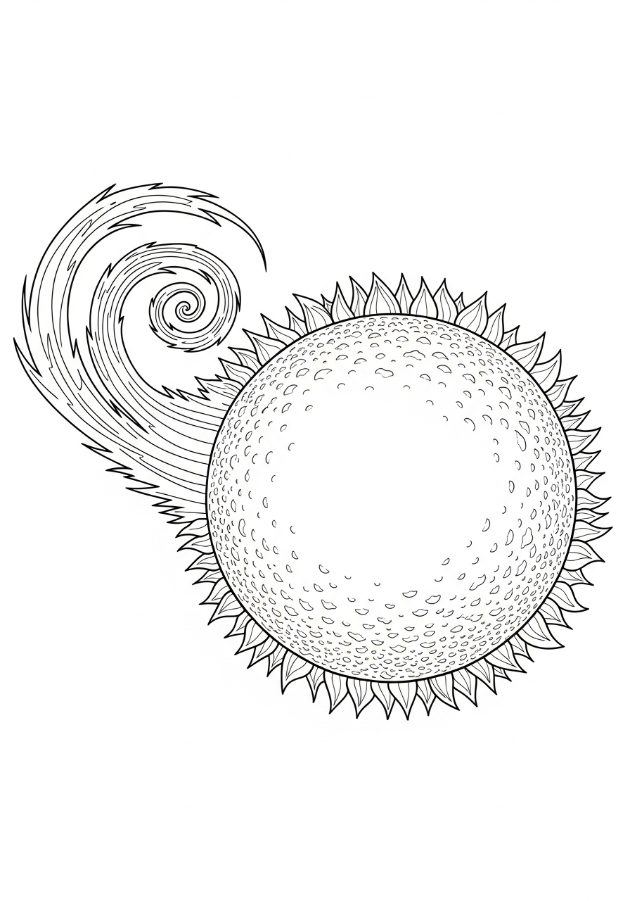 printable Sun coloring pages