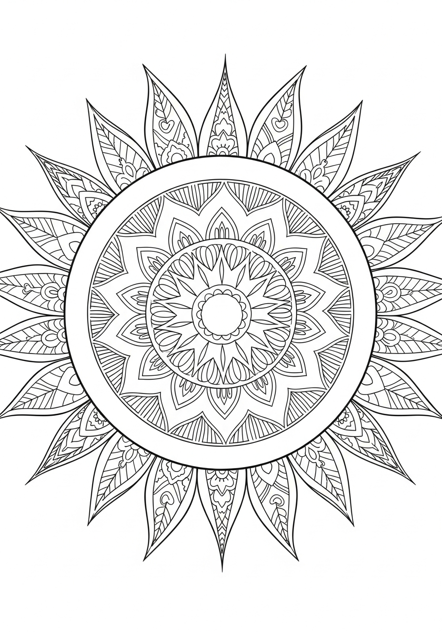 free printable coloring pages Sun