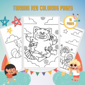 Turning Red Coloring Pages thumbnail