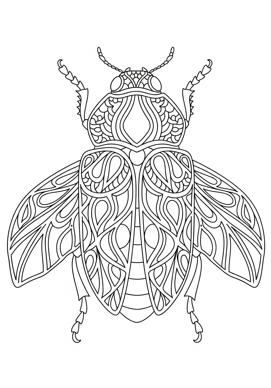 free Beetle printable coloring pages