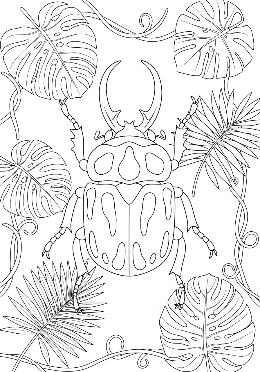 cute coloring pages Beetle
