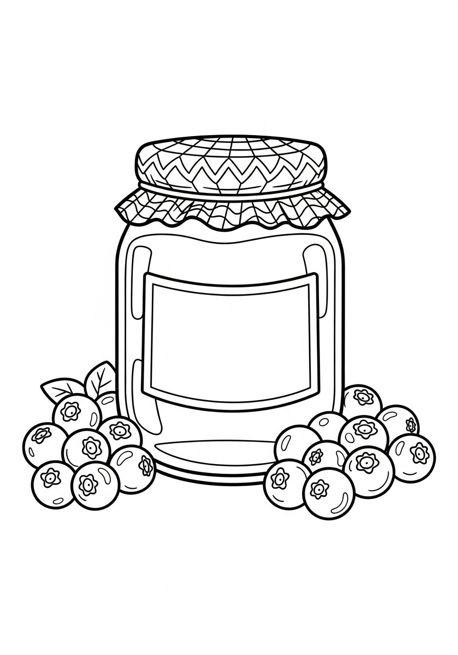 cute coloring pages Blueberry 1