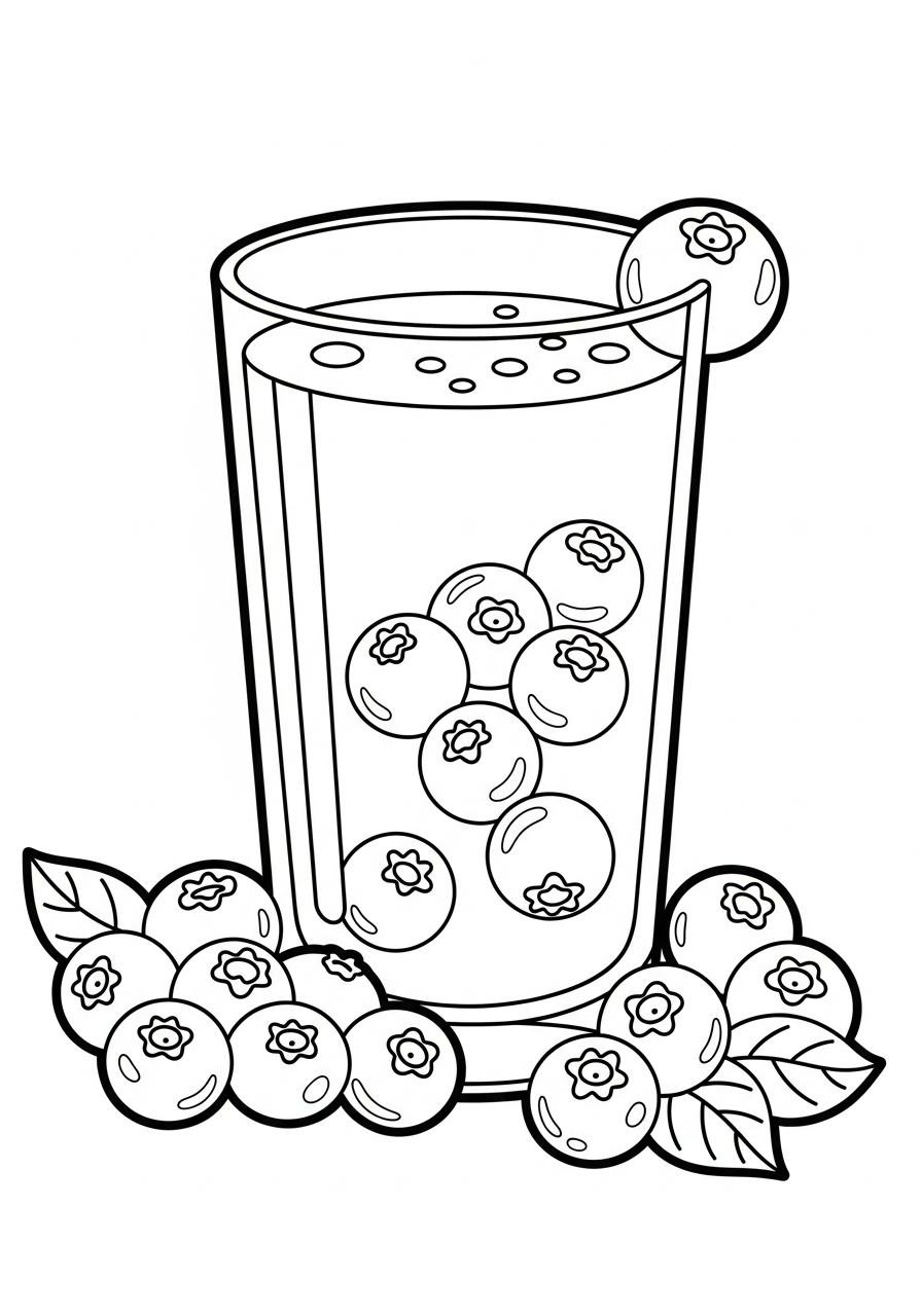 coloring pages for kids Blueberry