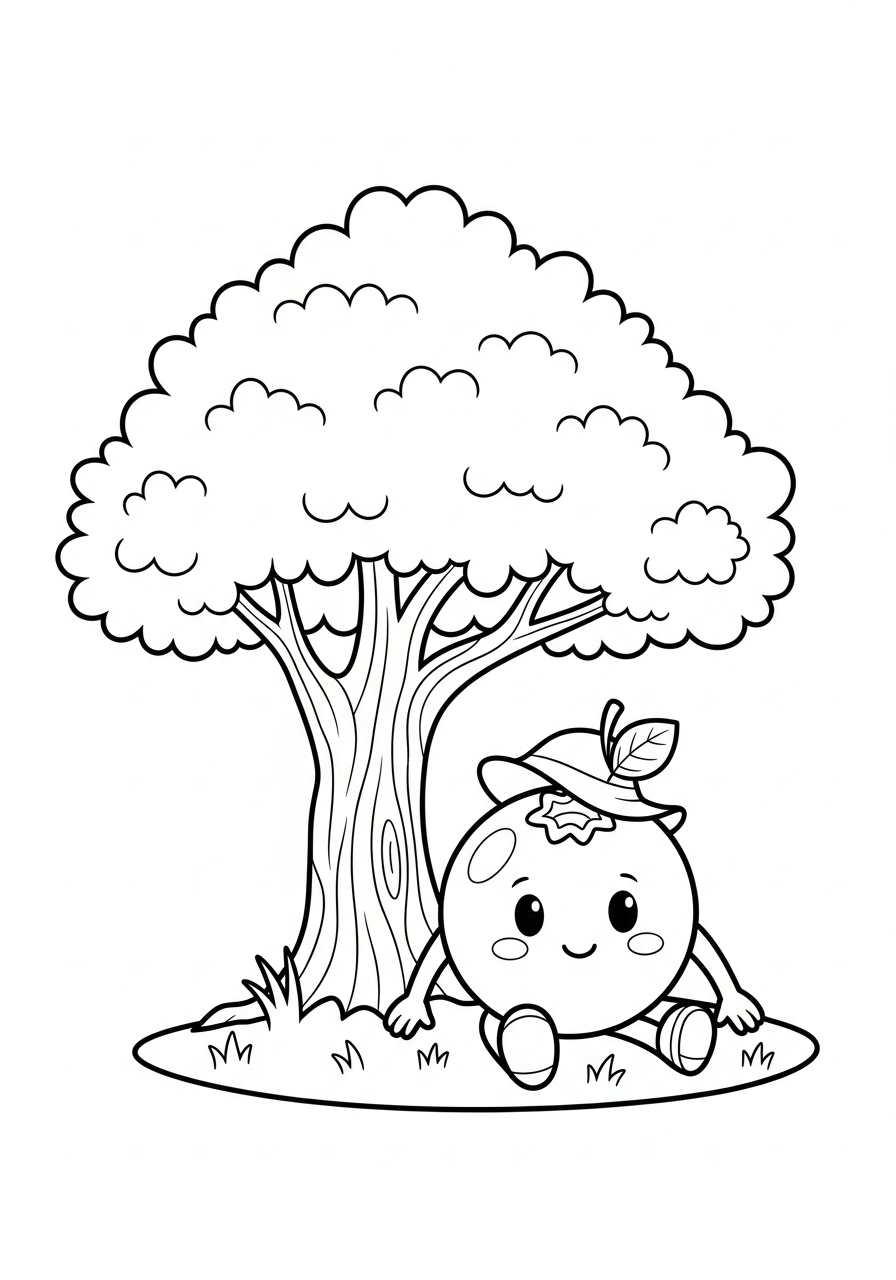 Blueberry coloring pages for preschoolers