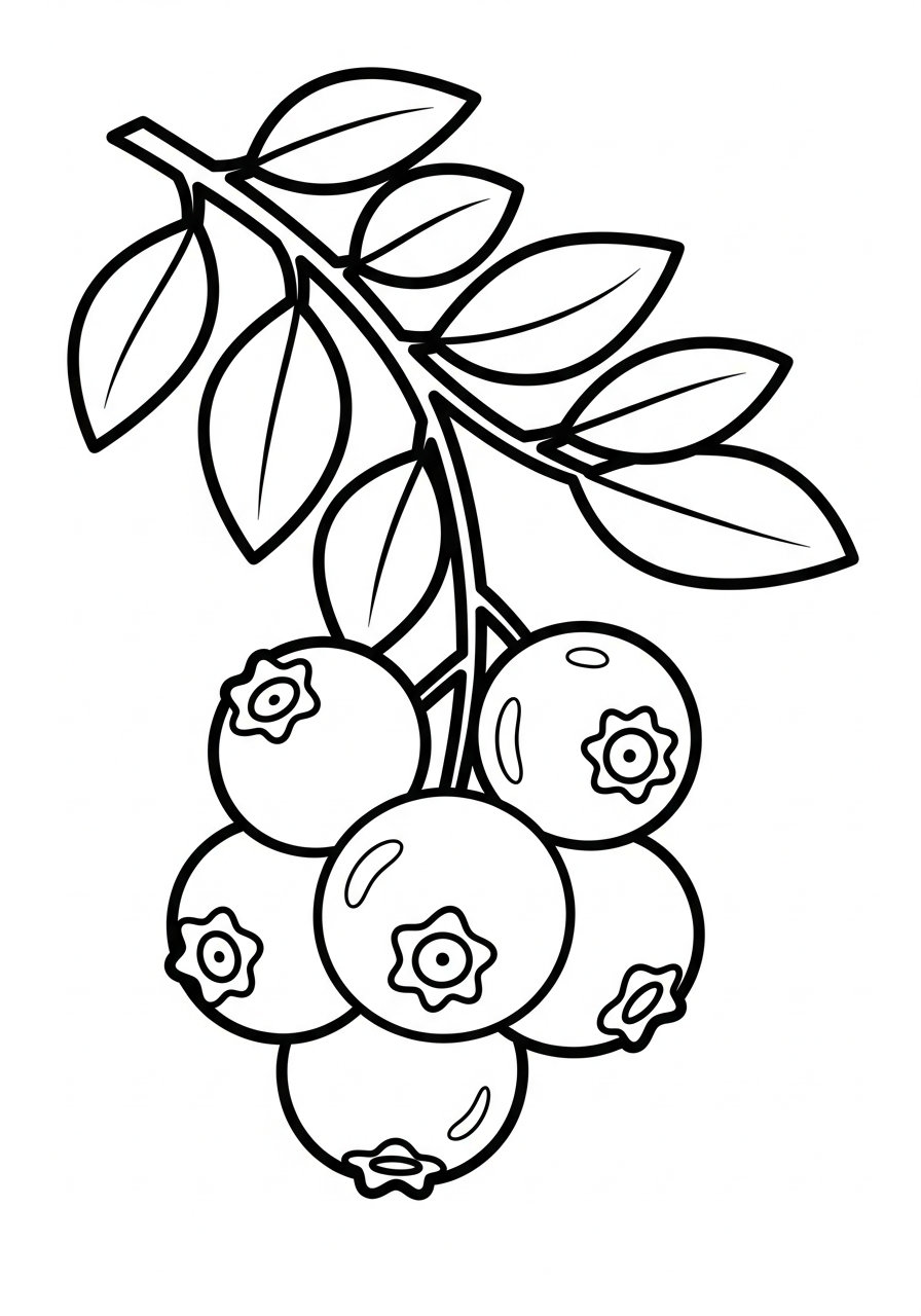 printable coloring pages Blueberry