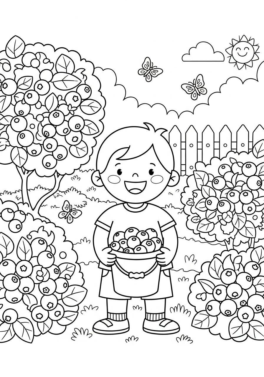 coloring pages Blueberry