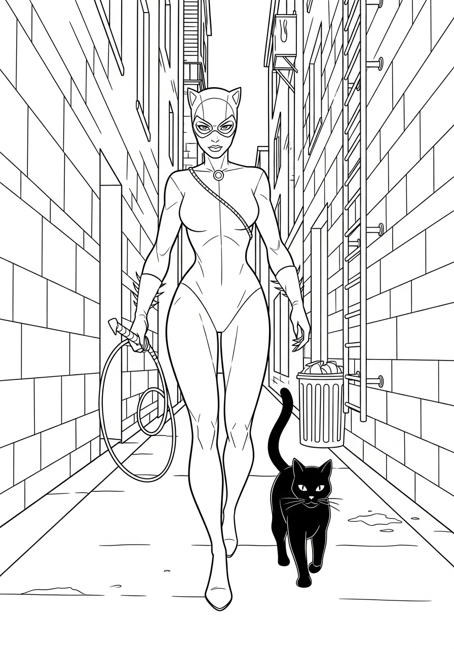 Catwoman coloring pages grinch 1