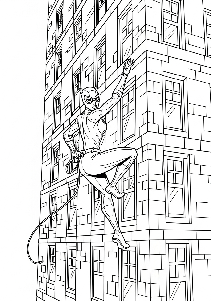 Catwoman printable coloring pages