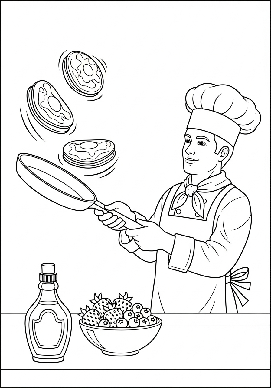 Chef Coloring Pages 11 Chef coloring pages for adults pdf