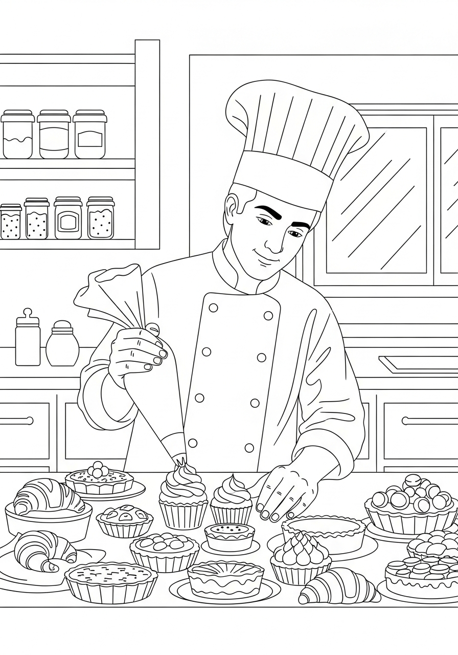 Chef Coloring Pages 12 cute coloring pages Chef