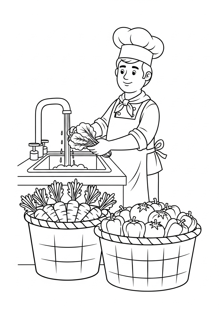 Chef Coloring Pages 17 Chef coloring pages printable free 1