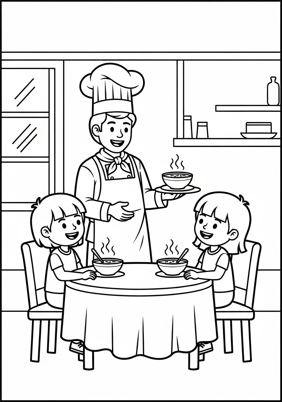 Chef Coloring Pages 18 free Chef coloring pages pdf