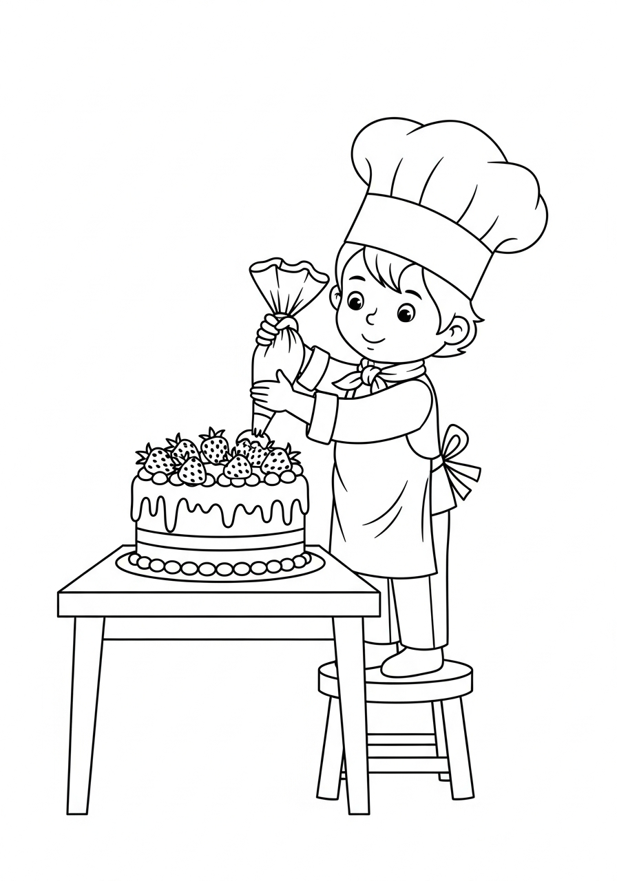 Chef Coloring Pages 3 adult Chef coloring pages