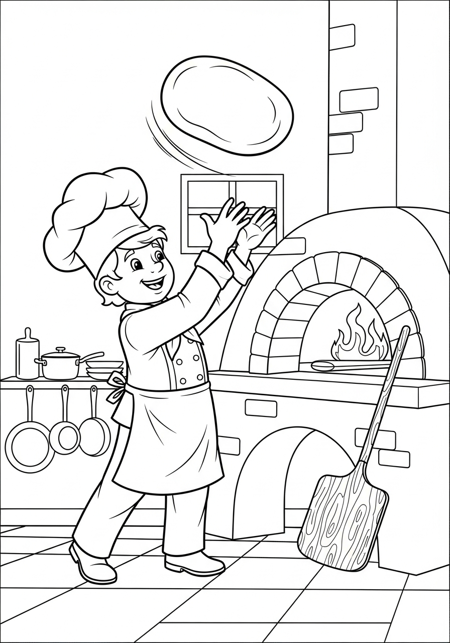 Chef Coloring Pages 4 Chef decorations coloring pages 1