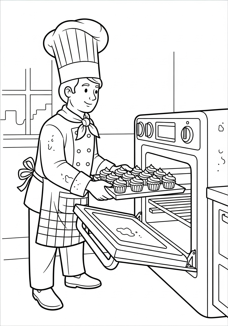 Chef Coloring Pages 6 Chef coloring pages printable free
