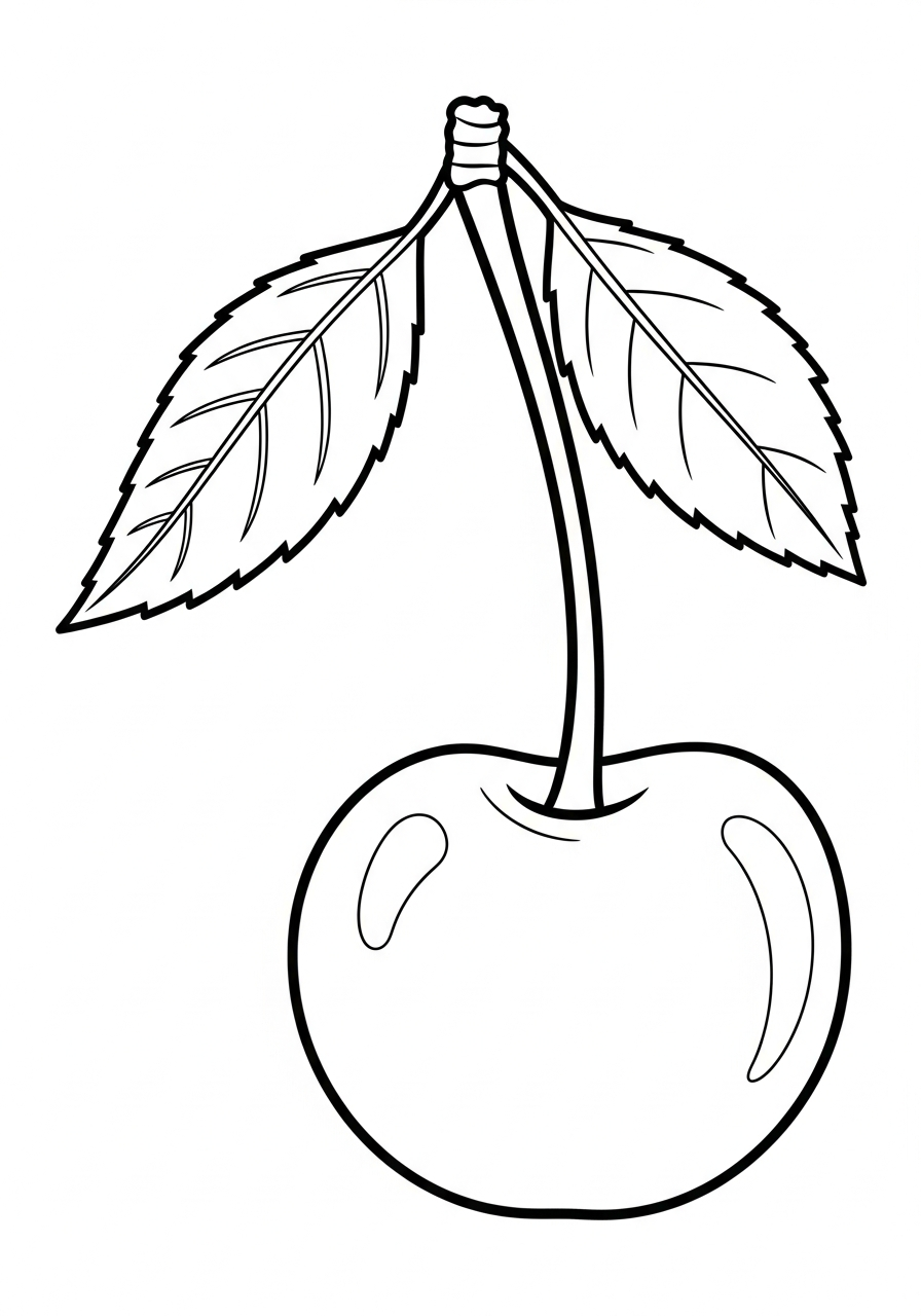 Cherry Coloring Pages 2 Cherry adult coloring pages