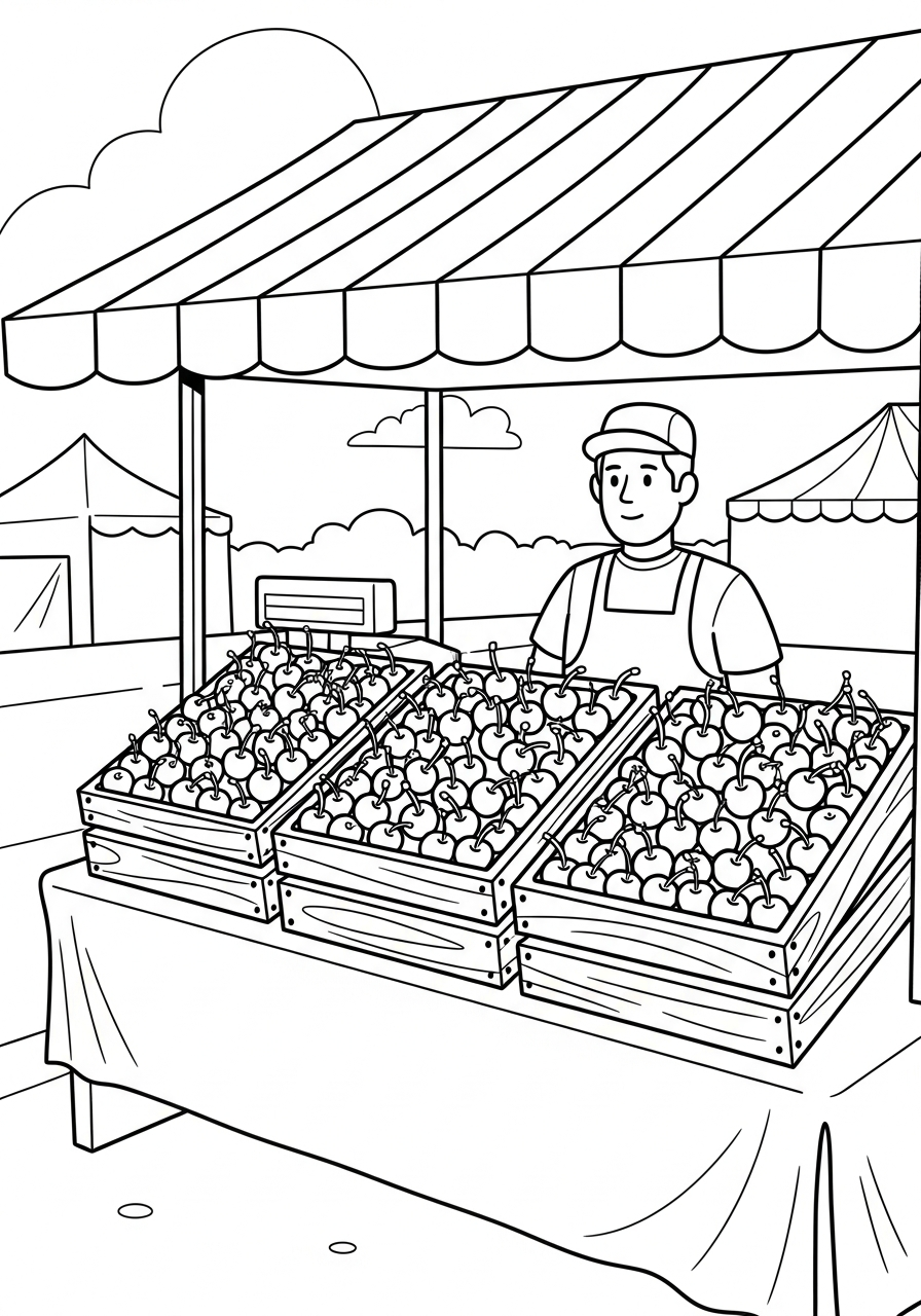 Cherry Coloring Pages 19 printable coloring pages Cherry