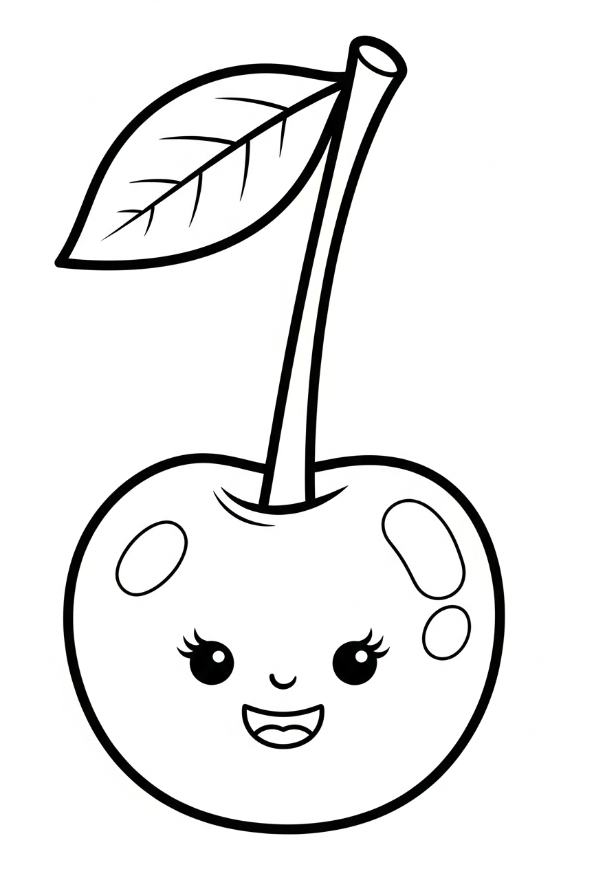 Cherry Coloring Pages 3 Cherry coloring pages for adults easy