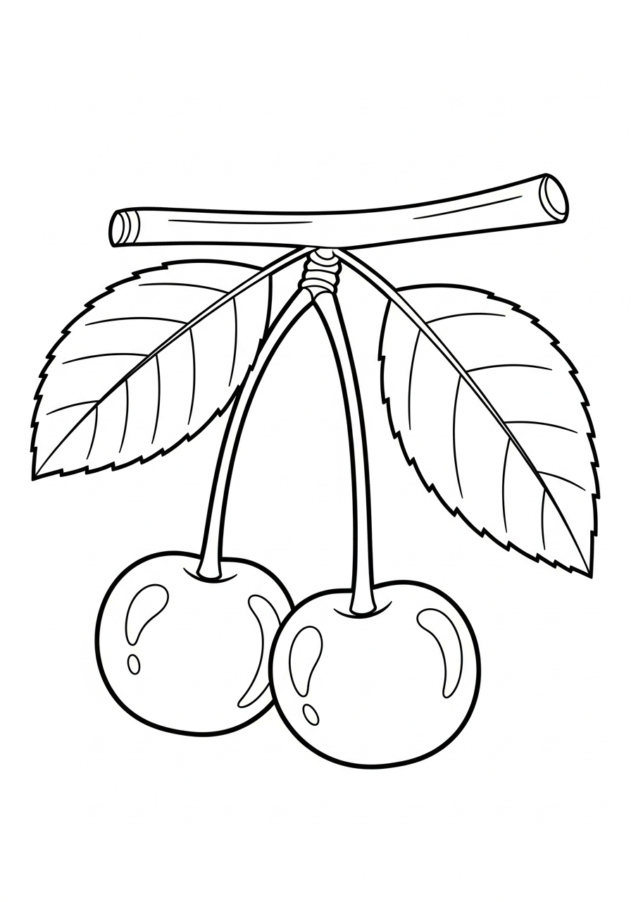 Cherry Coloring Pages 21 merry Cherry coloring pages