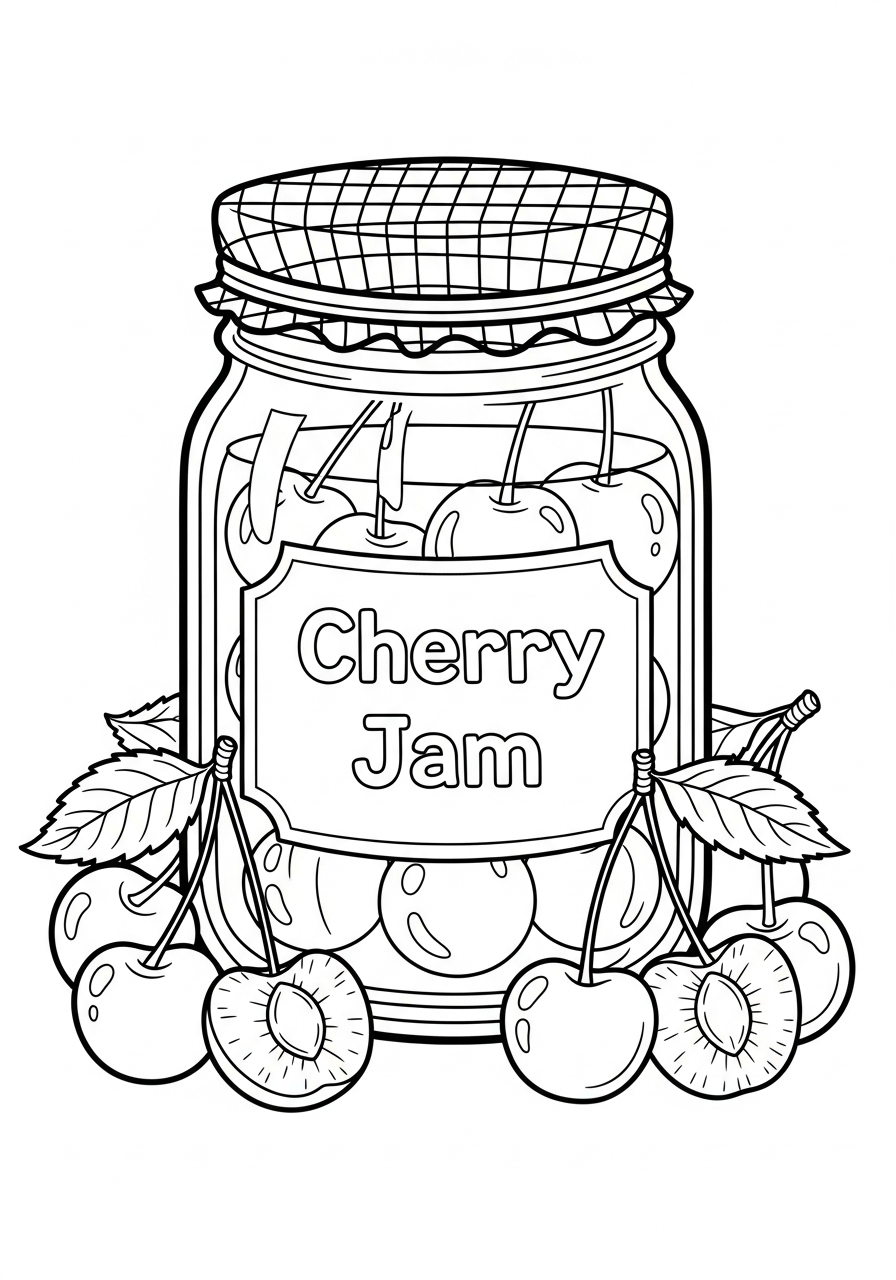 Cherry Coloring Pages 8 cute Cherry coloring pages