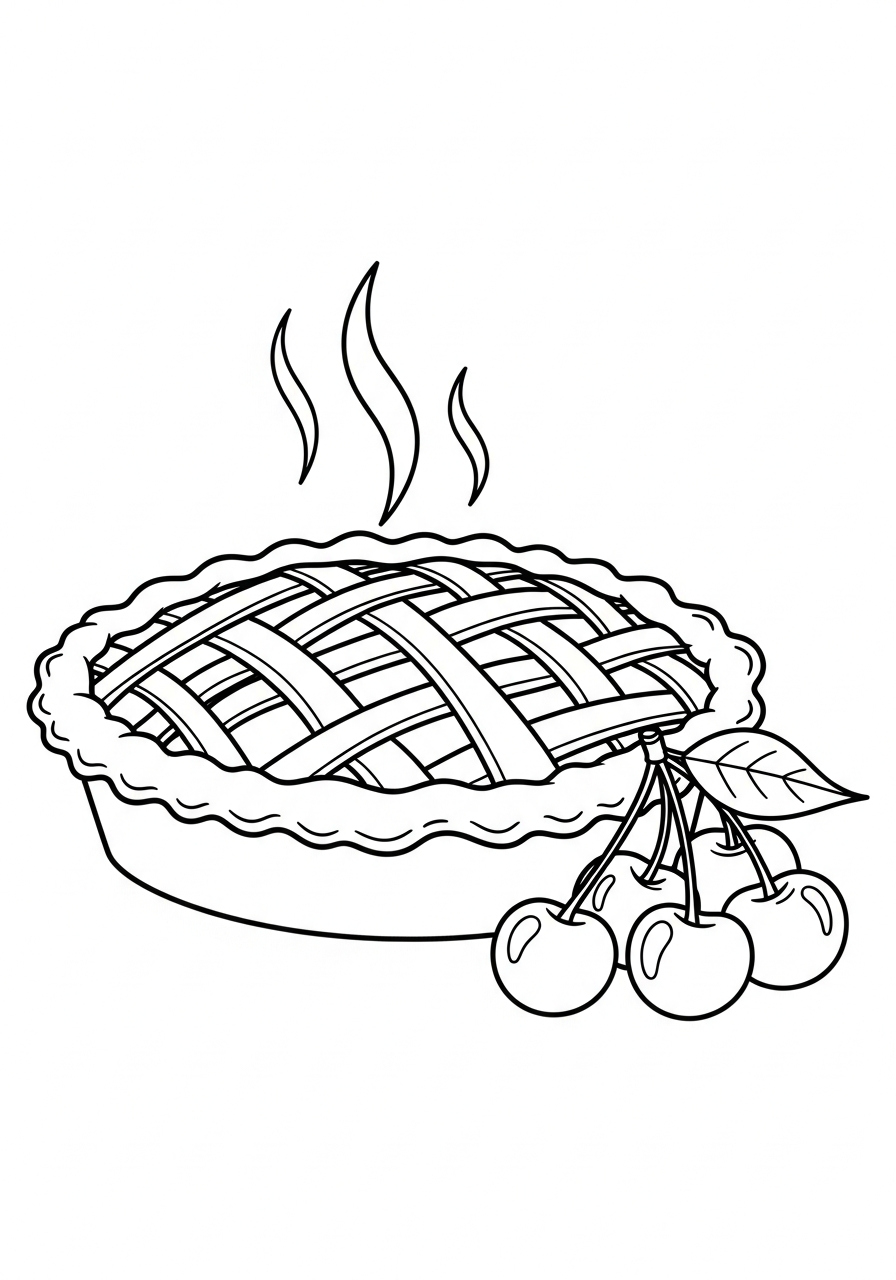 Cherry Coloring Pages 9 kawaii cute Cherry coloring pages